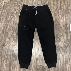 women's Black Zamora - Petite Jogger Scrub Pants - S - Petite / Black